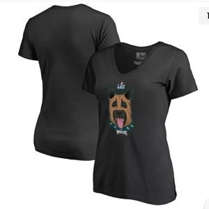 New Philadelphia Eagles NFL Pro Line Super Bowl LII Womens Underdog Tee Sz L